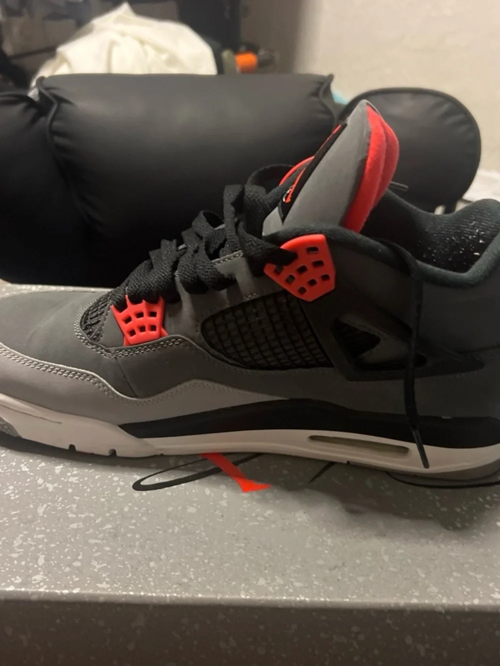 Jordan Air Jordan 4 Retro Box - Dark Gray with White Speckle